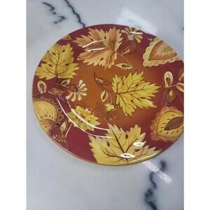 Gates Ware Autumn Leaves Ceramic Plate Vintage Decor